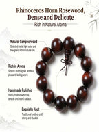 Ultra-Dense Rhinoceros Horn Sandalwood Bracelet | SUBVIBE