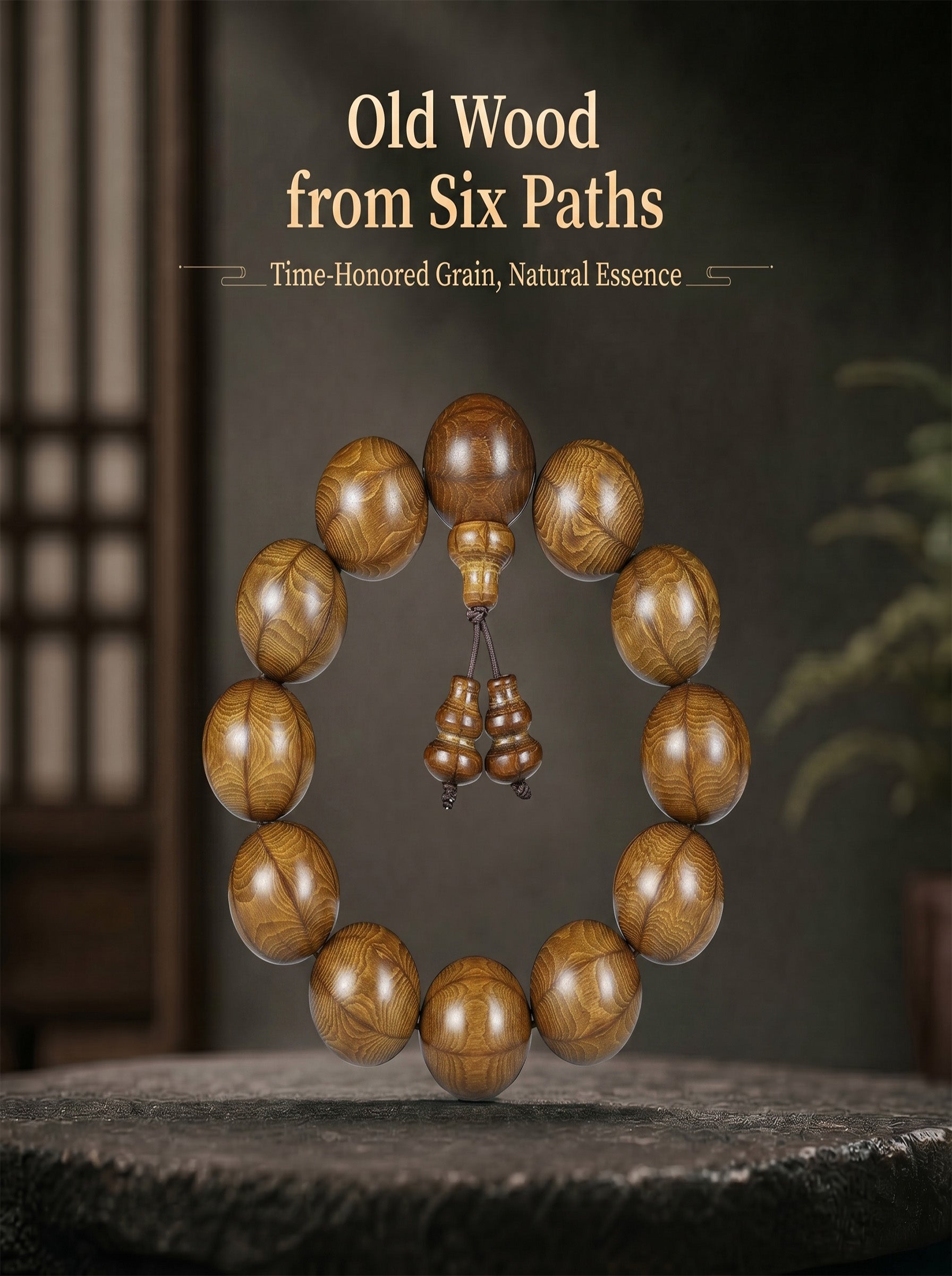 Aged Six Prong Wood Bracelet 'The Iron Fortress' | SUBVIBE