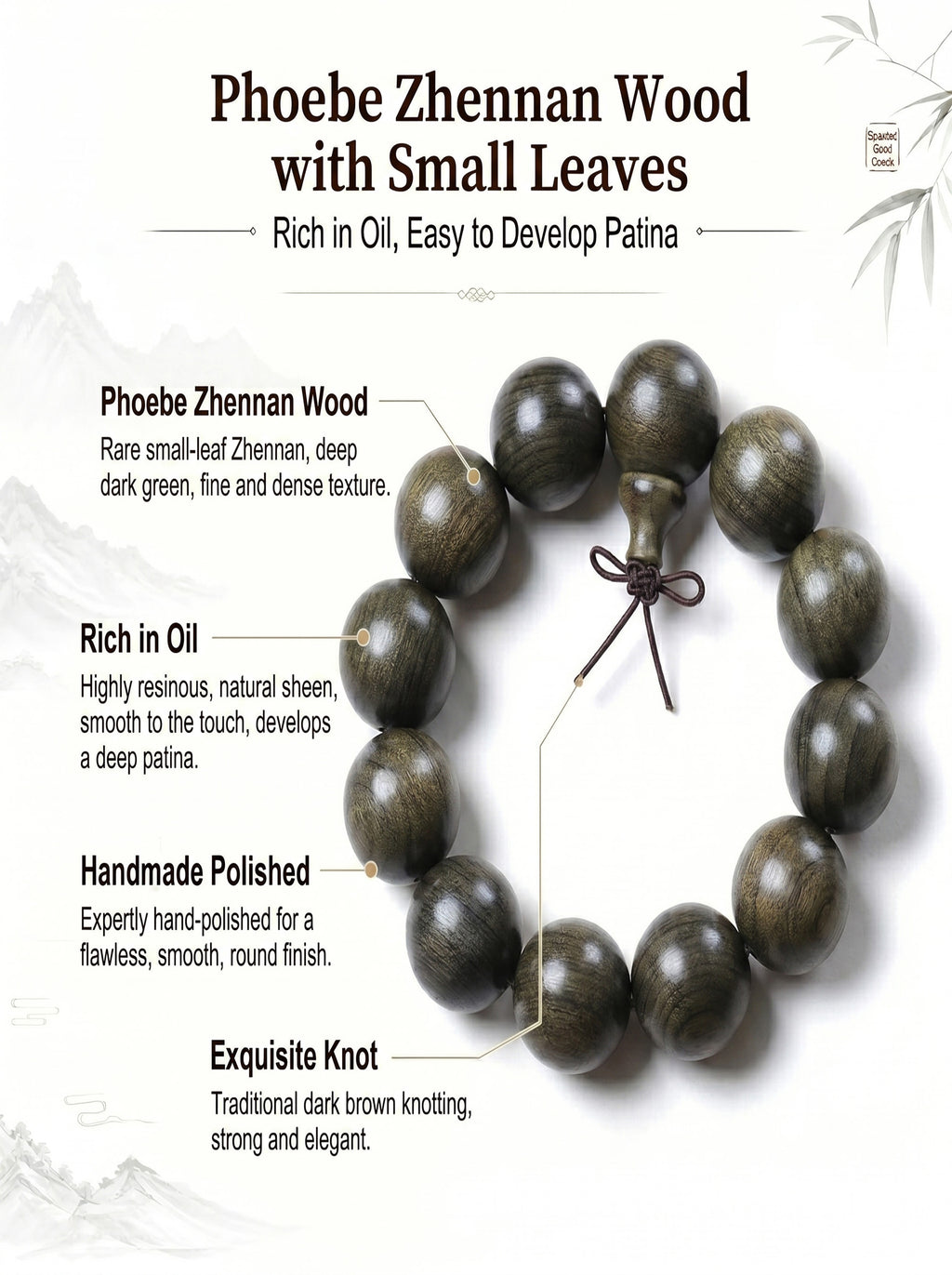 Ancient Bogwood Men's Bracelet 'The Primordial Core' | SUBVIBE