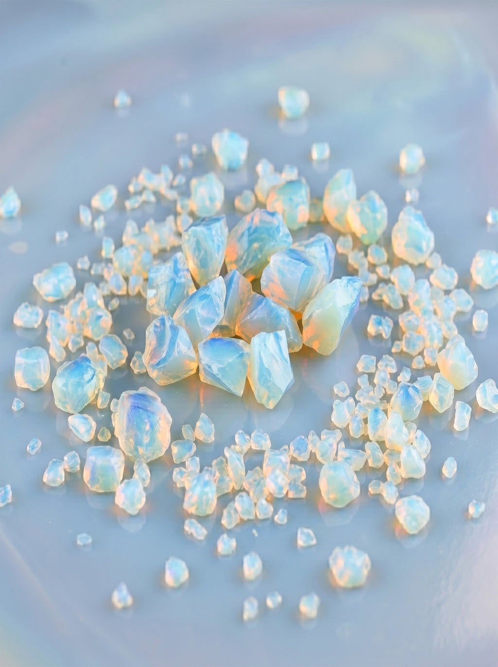 The Ethereal Veil | Shimmering Raw Common Opal Crystal