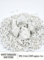 The Marble Mind | Raw White Turquoise Howlite Crystal