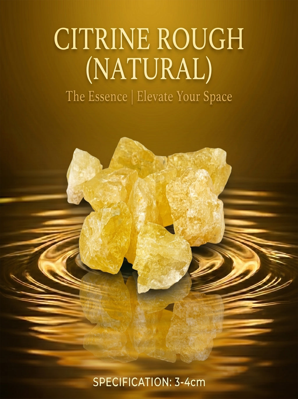 The Cash Flow Magnet | Raw Citrine Wealth Merchant Crystal
