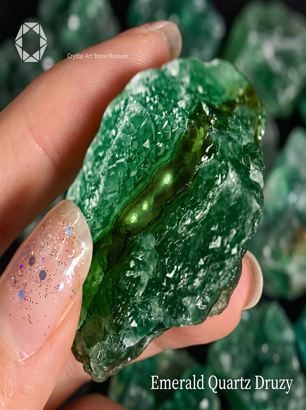 The Abundance Vortex | Rare Raw Green Quartz Specimen