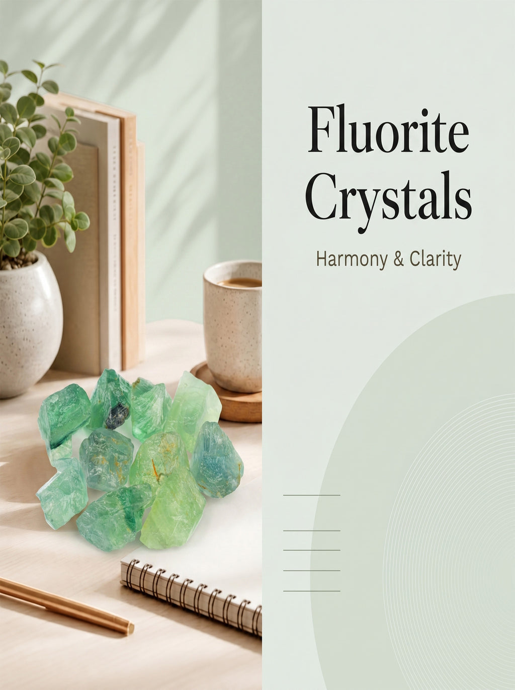 The Deep Focus | Raw Green Fluorite Mental Clarity Crystal