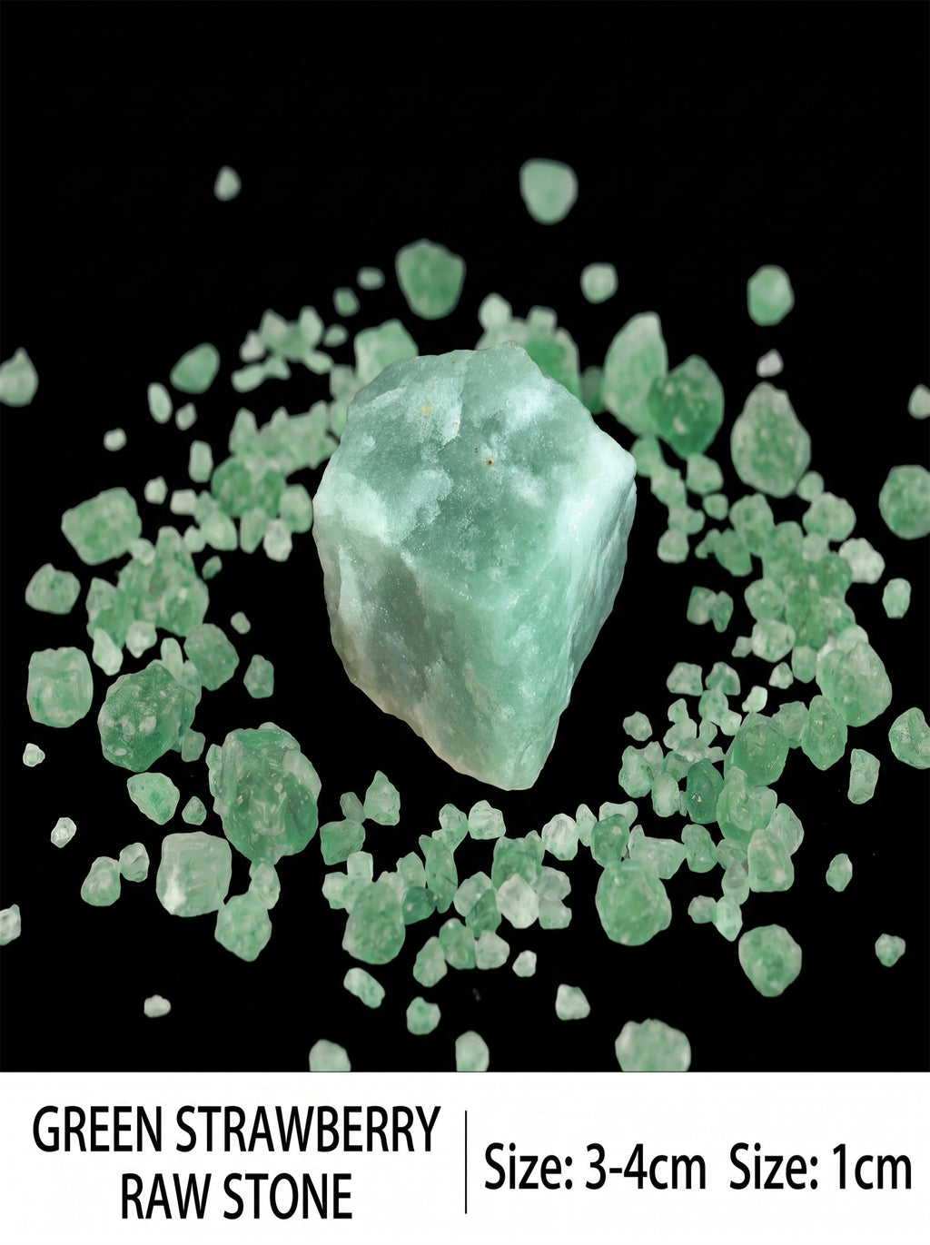 The Serene Meadow | Raw Green Strawberry Quartz Gemstone