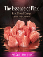The Cosmic Silk | Rare Raw Pink Opal Healing Gemstone