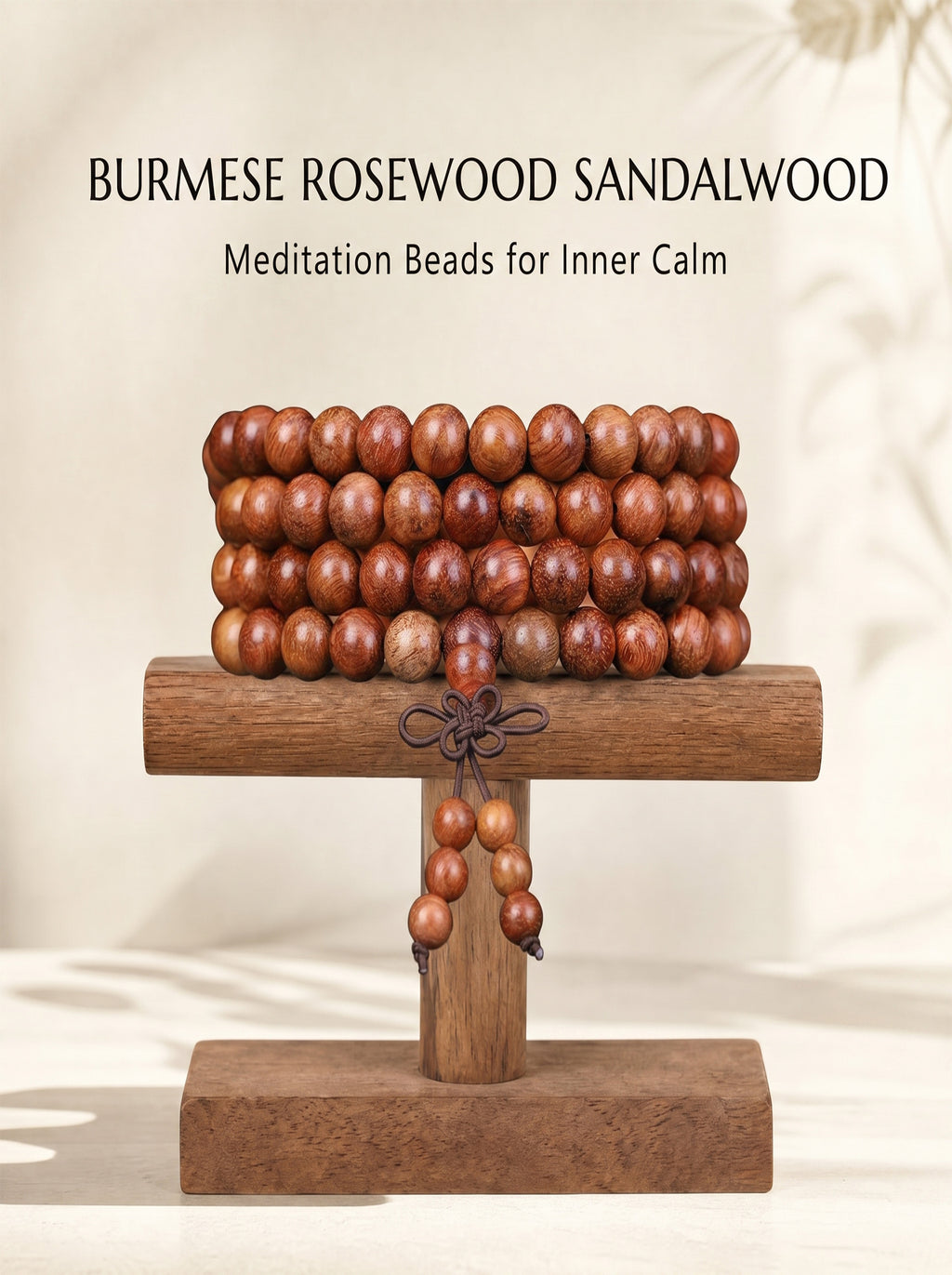 Burmese Rosewood 108 Mala 'The Golden Dawn' | SUBVIBE