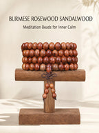 Burmese Rosewood 108 Mala 'The Golden Dawn' | SUBVIBE