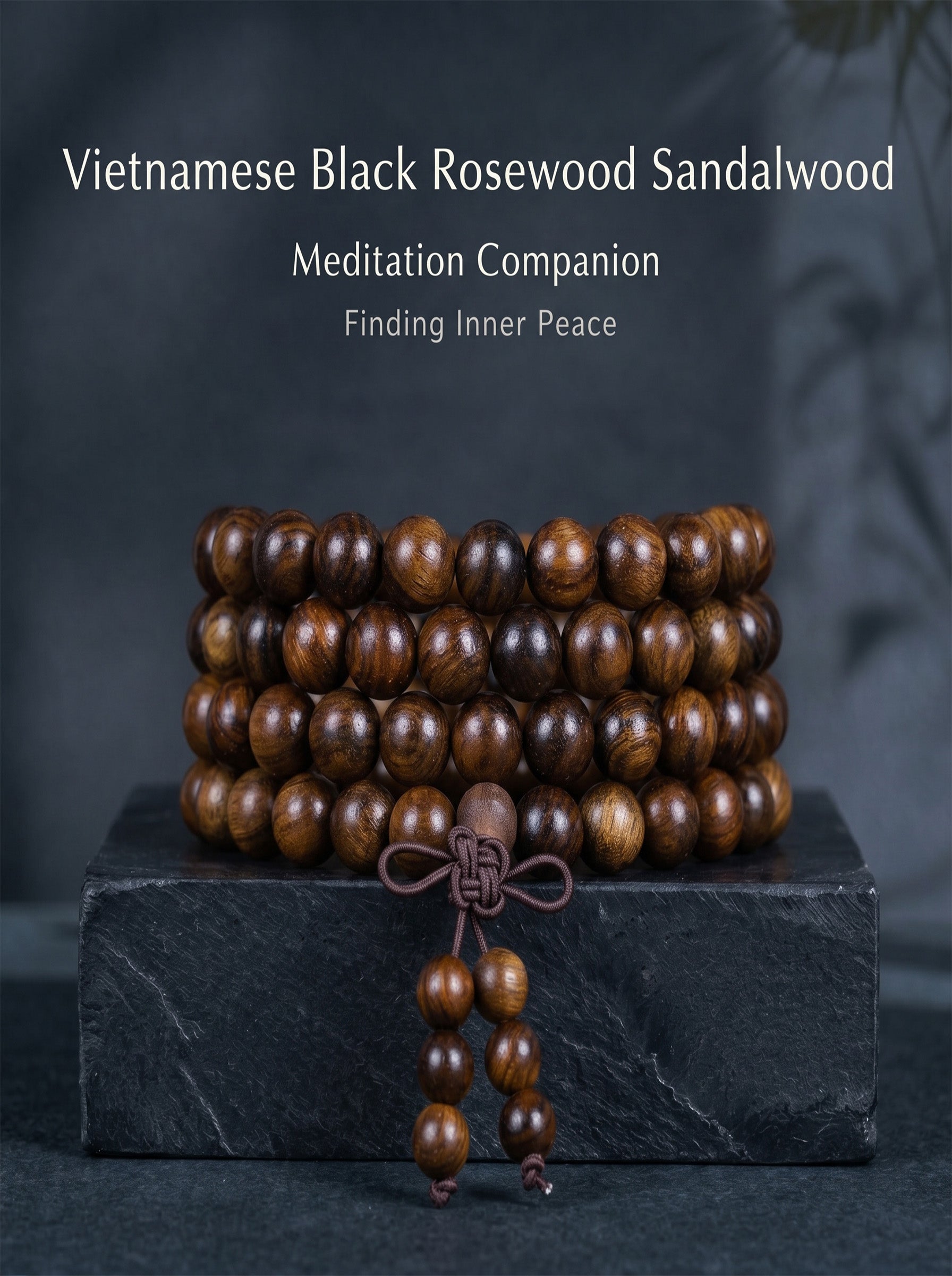 108 Mala Beads 'The Shadow Blossom' | SUBVIBE