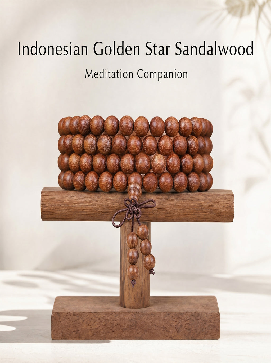 Gold-Flecked Purple Sandalwood 108 Mala Beads | SUBVIBE