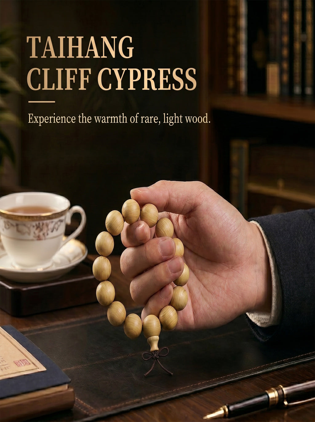 Cliff Cypress Wooden Bracelet 'The Cloud Piercer' | SUBVIBE