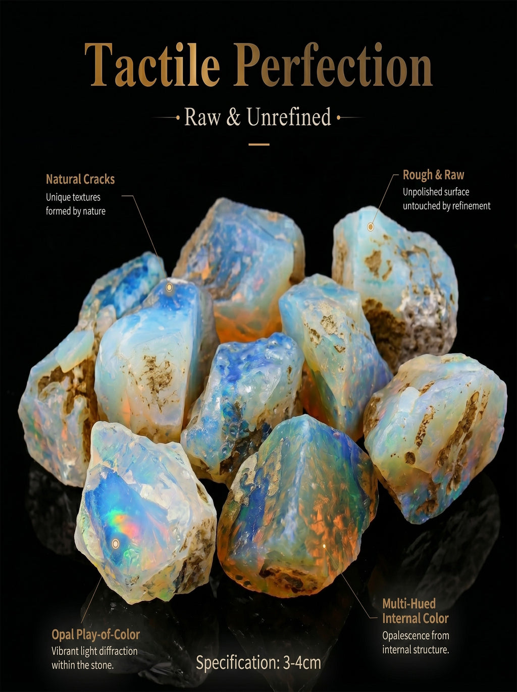 The Ethereal Veil | Shimmering Raw Common Opal Crystal