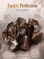 The Eclipse | Dark Raw Smoky Quartz Defense Talisman