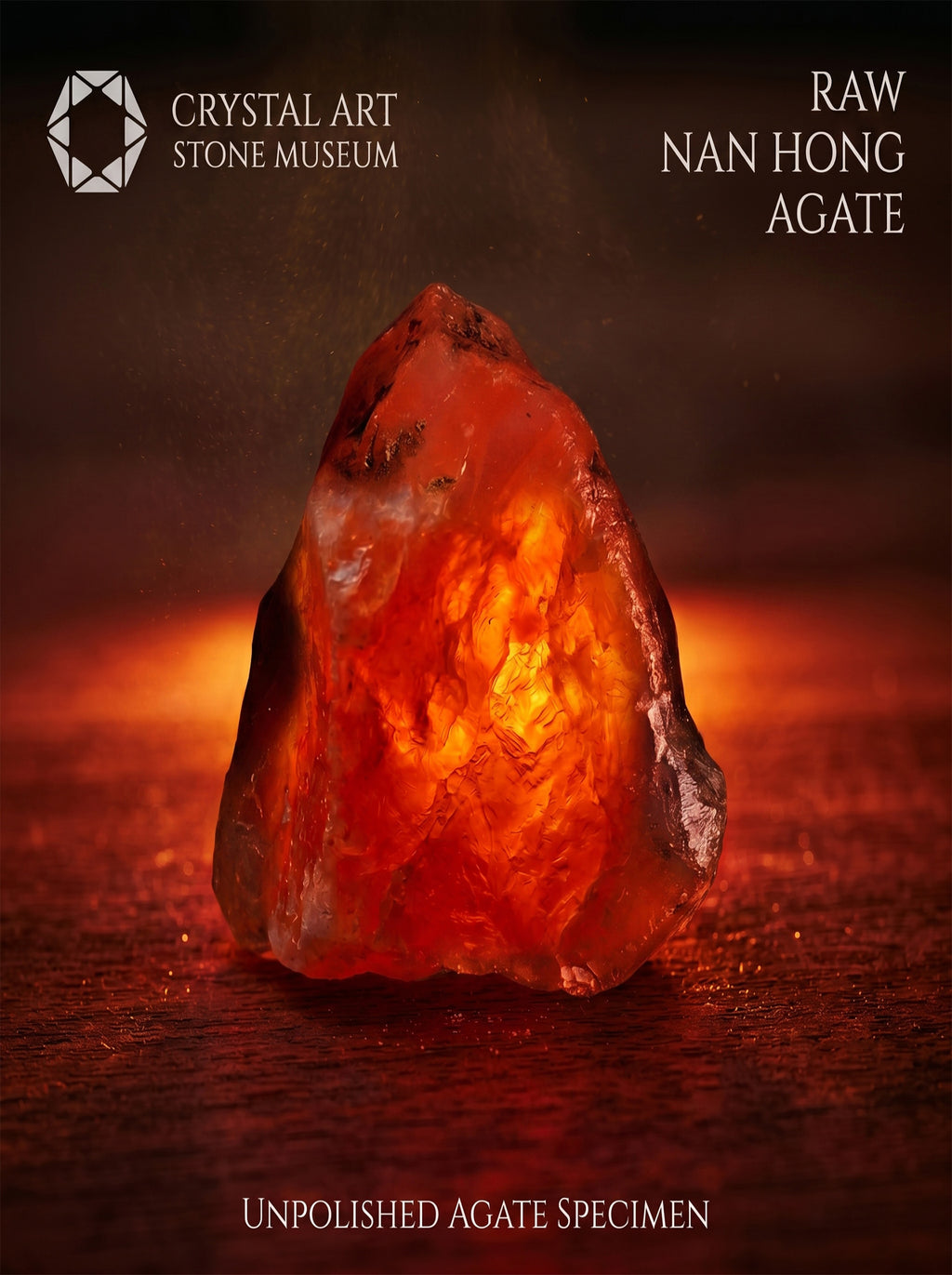 The Crimson Core | Raw Southern Red Agate Talisman