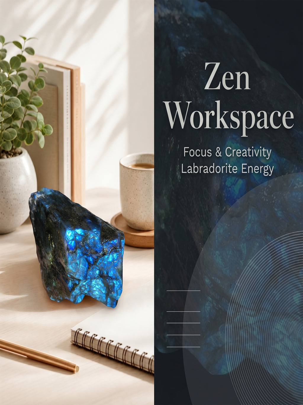 The Cosmic Aura | Flashing Raw Labradorite Magic Stone