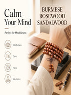 Burmese Rosewood 108 Mala 'The Golden Dawn' | SUBVIBE