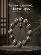 Premium Vietnamese Agarwood Bracelet 'The Ethereal Oasis' | SUBVIBE