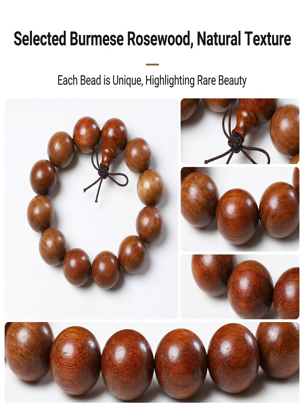 Burmese Rosewood Fragrant Bracelet 'The Sunset Healing' | SUBVIBE