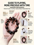 Ultra-Dense Rhinoceros Horn Sandalwood Bracelet | SUBVIBE