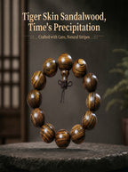 Bold Tiger-Skin Pattern Wooden Bracelet | SUBVIBE