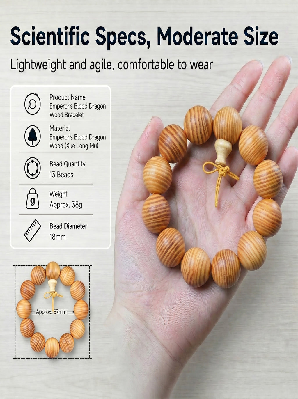 Translucent Blood Dragonwood Imperial Bracelet | SUBVIBE