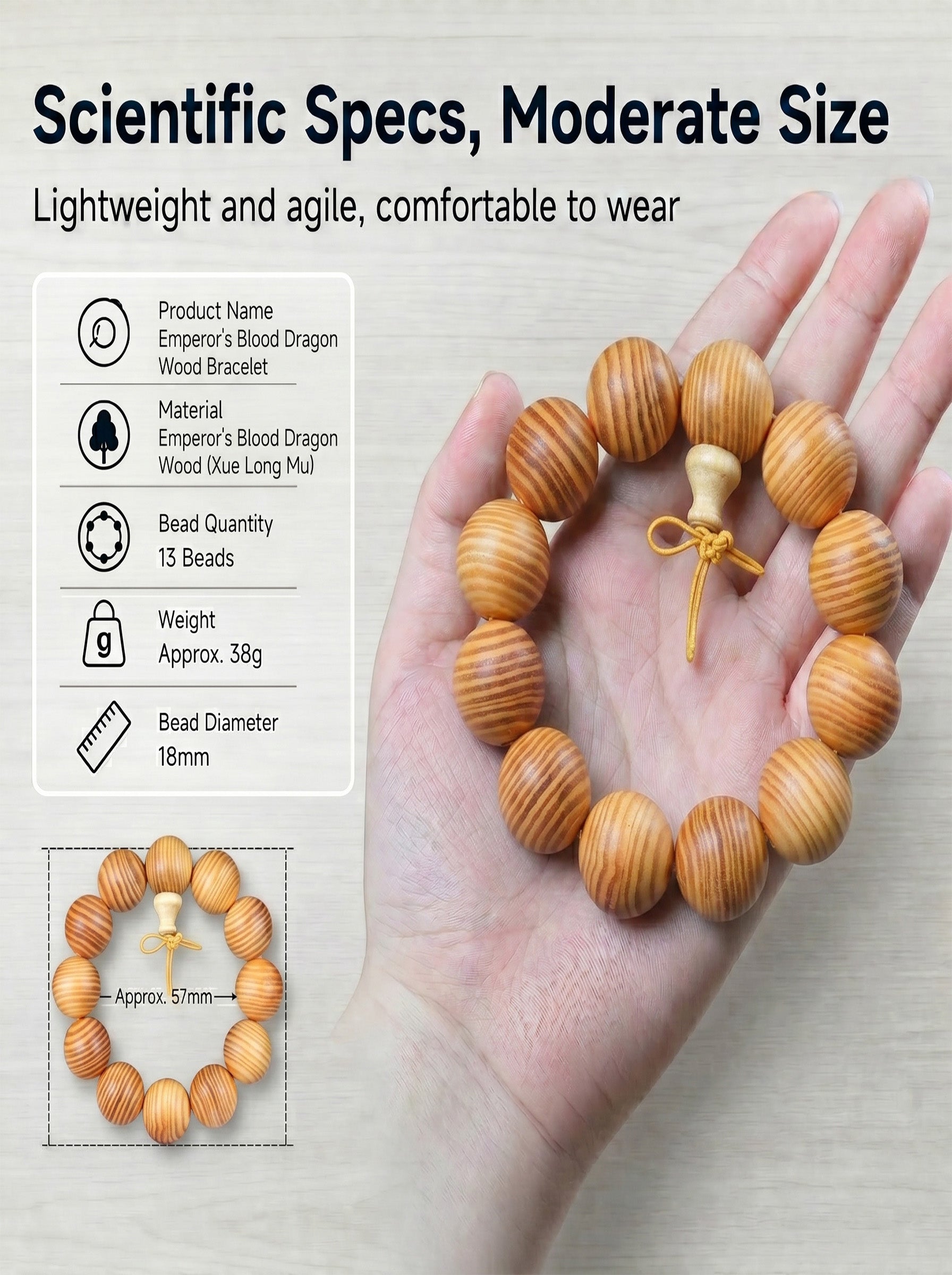 Translucent Blood Dragonwood Imperial Bracelet | SUBVIBE