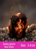 The Eclipse | Dark Raw Smoky Quartz Defense Talisman