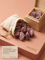 The Passion Ignite | Rare Raw Strawberry Quartz Crystal