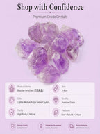 The Higher Heart | Raw Brazilian Light Amethyst Cluster