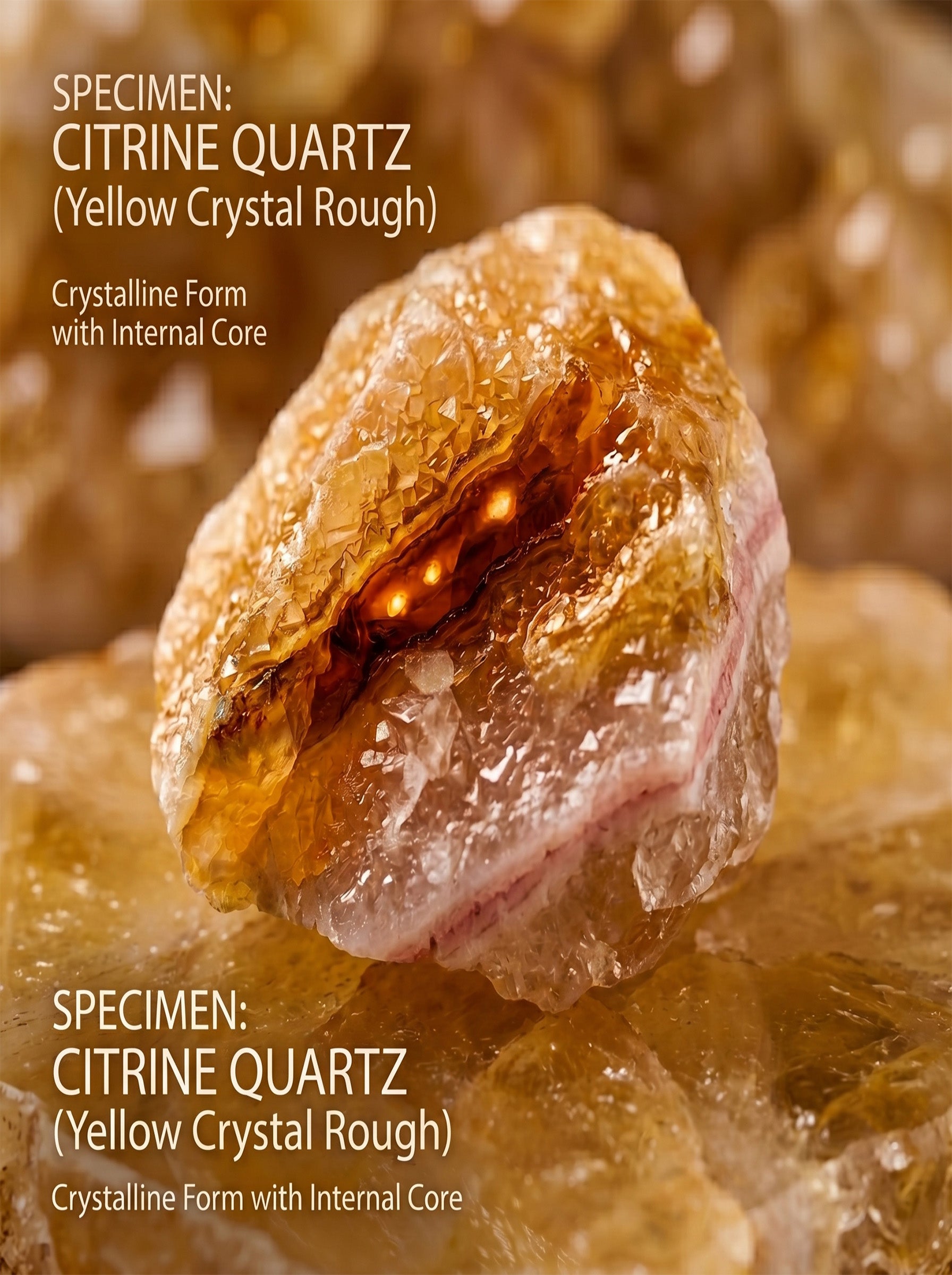 The Cash Flow Magnet | Raw Citrine Wealth Merchant Crystal