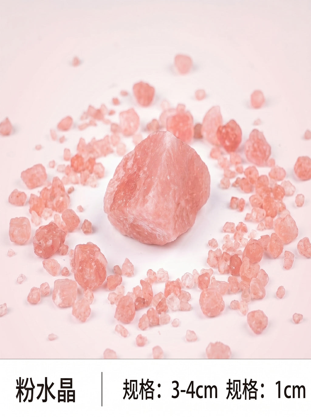 The Sanctuary of Grace | Raw Rose Quartz Heart Crystal