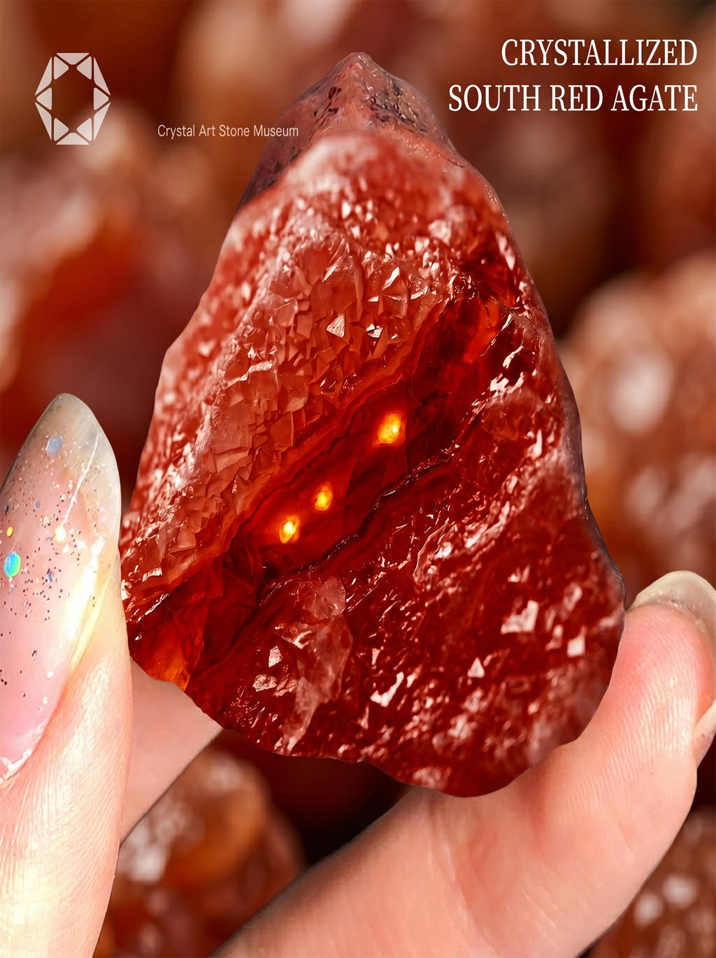 The Crimson Core | Raw Southern Red Agate Talisman