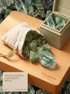 The Abundance Vortex | Rare Raw Green Quartz Specimen