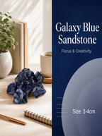 The Stardust Ambition | Raw Blue Sandstone Universe Crystal