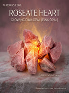 The Cosmic Silk | Rare Raw Pink Opal Healing Gemstone