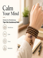Bold Tiger-Skin Pattern 108 Mala Beads | SUBVIBE