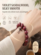 Genuine Violetwood Bead Bracelet 'The Sovereign Lavender' | SUBVIBE