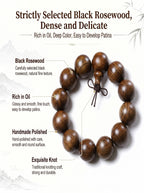Black Rosewood Wooden Bracelet 'The Shadow Inkstone' | SUBVIBE