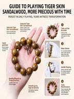 Bold Tiger-Skin Pattern Wooden Bracelet | SUBVIBE