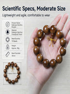 Large-Leaf Yellow Rosewood Luxury Bead Bracelet | SUBVIBE