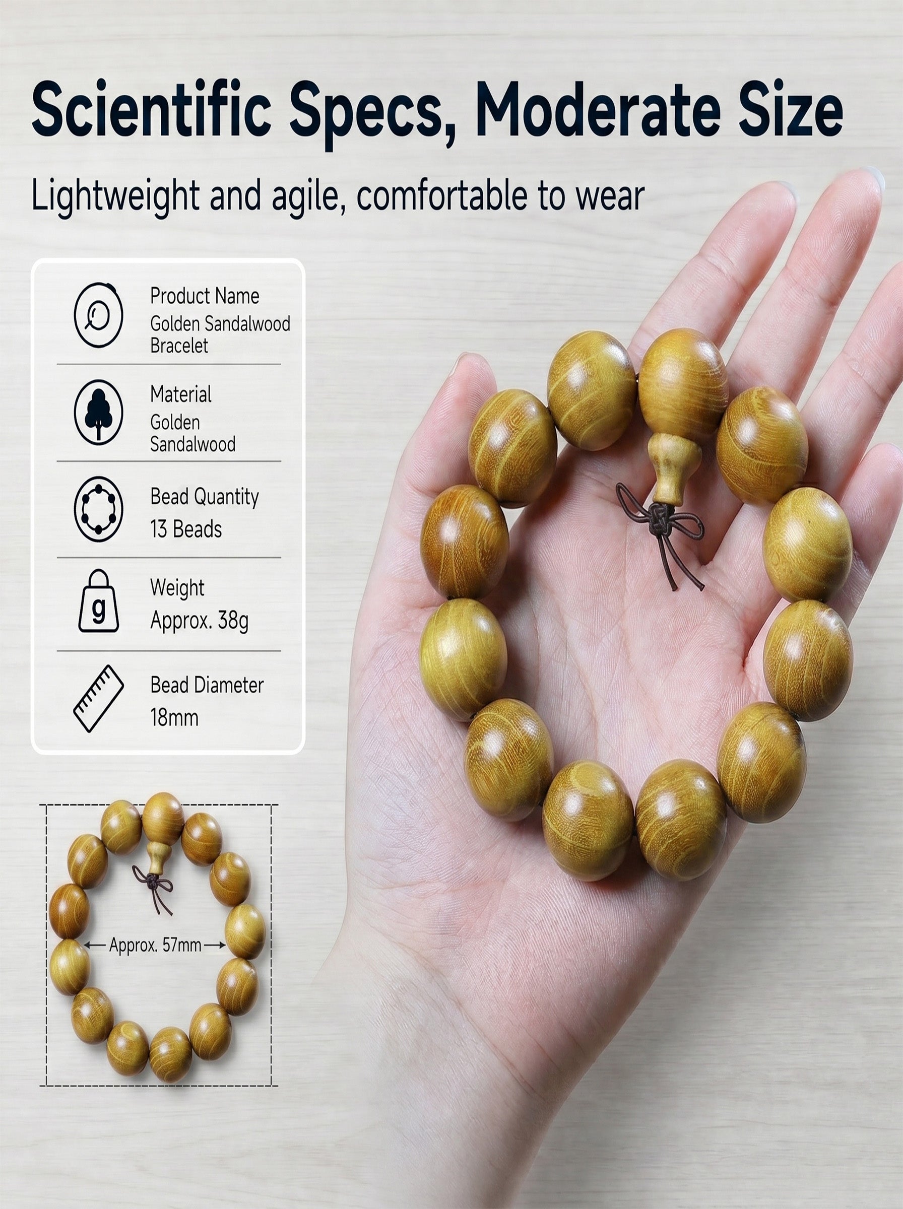 Exotic Goldenwood Bocote Bracelet 'The Sun Alchemist' | SUBVIBE