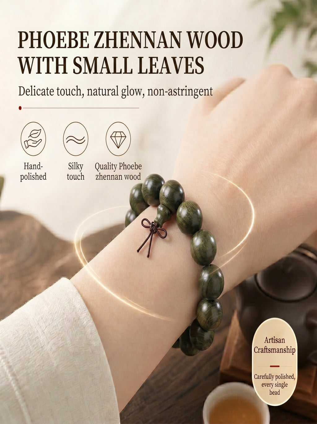 Ancient Bogwood Men's Bracelet 'The Primordial Core' | SUBVIBE