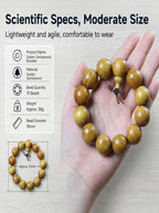 Luxury Golden Silk Sandalwood Men's Bracelet | SUBVIBE