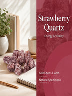 The Passion Ignite | Rare Raw Strawberry Quartz Crystal