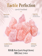 The Sanctuary of Grace | Raw Rose Quartz Heart Crystal
