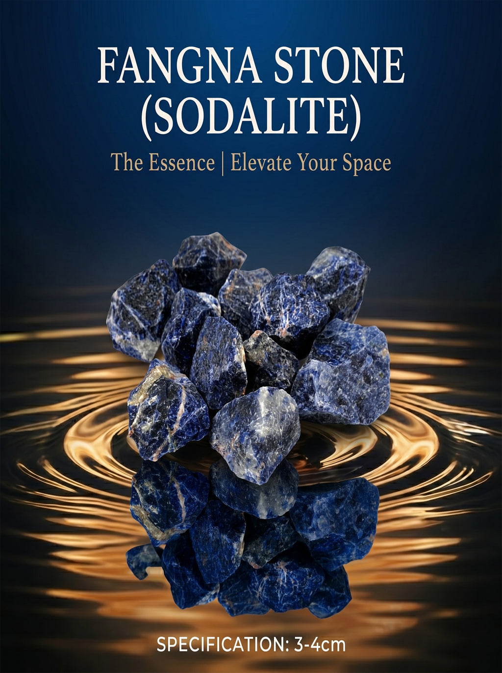 The Blueprint Architect | Dark Luxe Raw Sodalite Logic Stone
