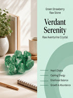 The Serene Meadow | Raw Green Strawberry Quartz Gemstone