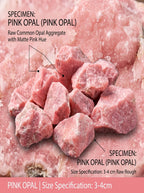 The Cosmic Silk | Rare Raw Pink Opal Healing Gemstone