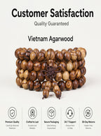 Premium Vietnamese Agarwood 108 Mala Talisman | SUBVIBE