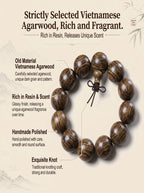 Premium Vietnamese Agarwood Bracelet 'The Ethereal Oasis' | SUBVIBE